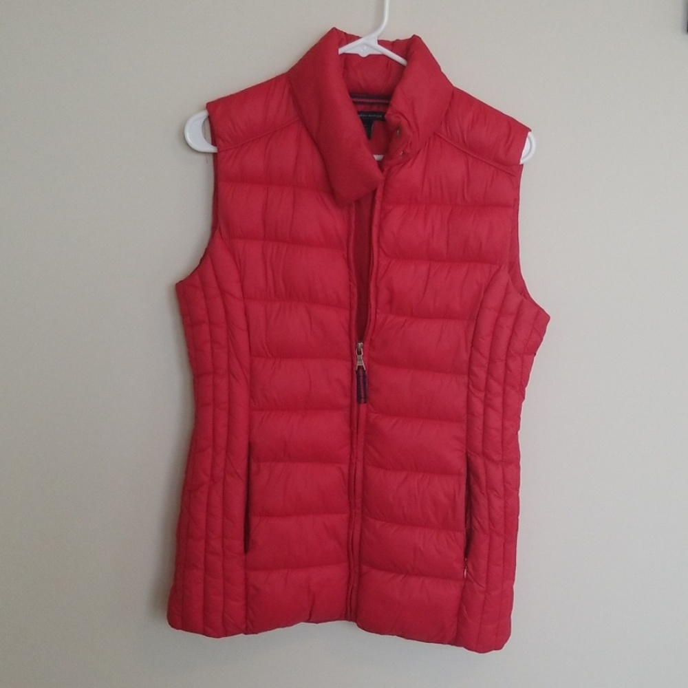 Tommy Hilfiger Red Puffer Vest